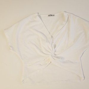 Zara twist front crop top